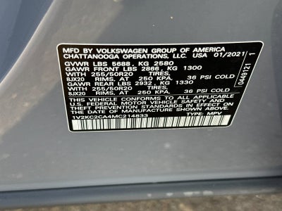2021 Volkswagen Atlas Cross Sport 2.0T SE w/Technology