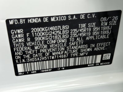 2026 Acura ADX A-Spec Package