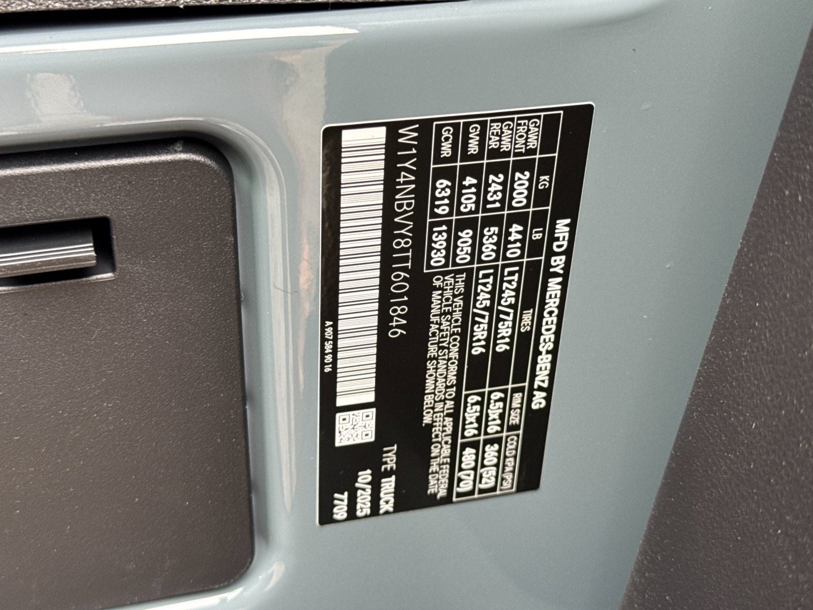 2026 Mercedes-Benz Sprinter 2500 Cargo 144 WB 4MATIC®