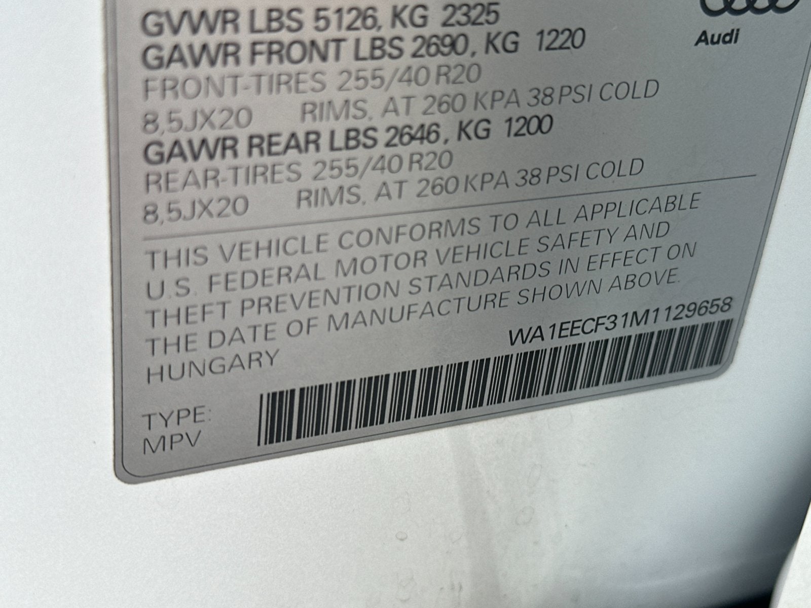 2021 Audi Q3 Premium Plus S Line quattro
