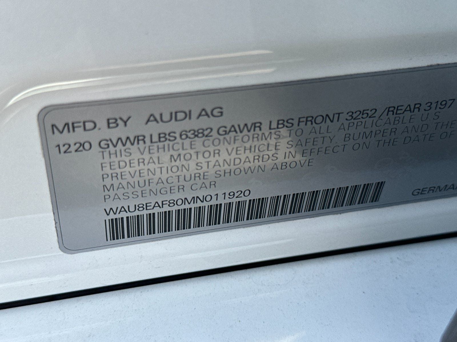 2021 Audi A8 L 60 quattro