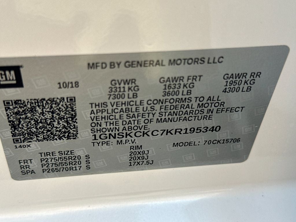 2019 Chevrolet Tahoe Premier