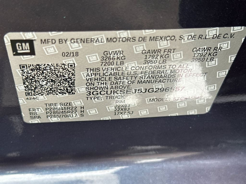 2018 Chevrolet Silverado 1500 LTZ 2LZ