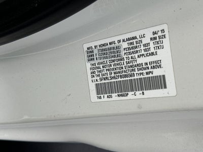 2015 Honda Odyssey EX-L