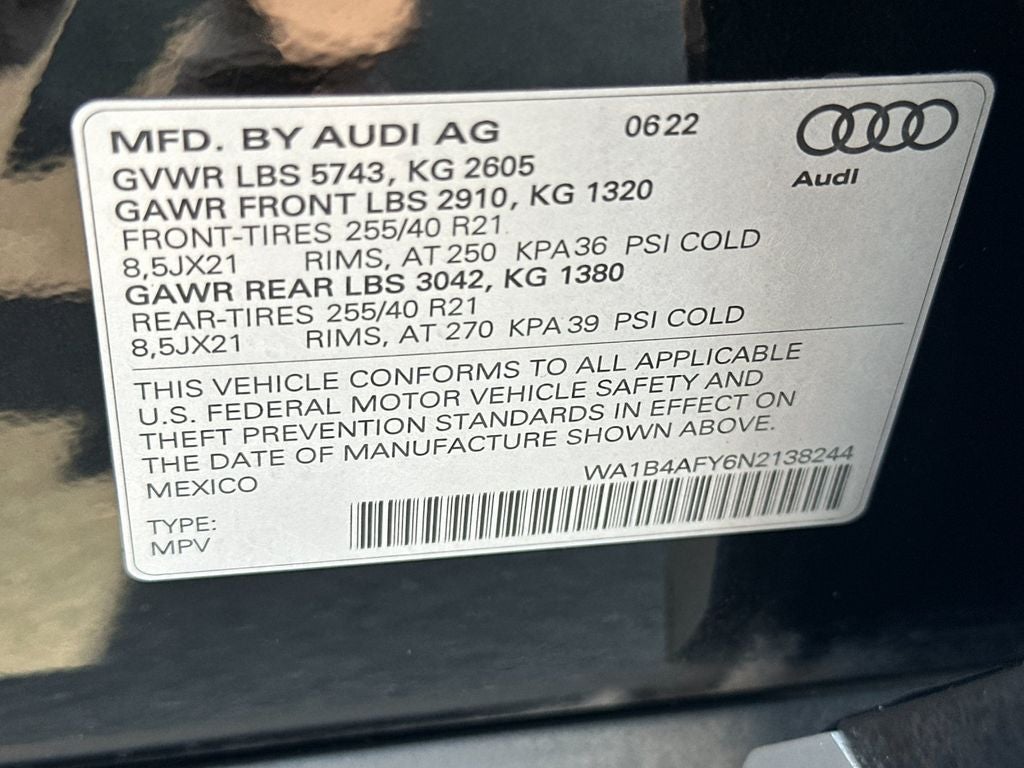 2022 Audi SQ5 Premium Plus quattro