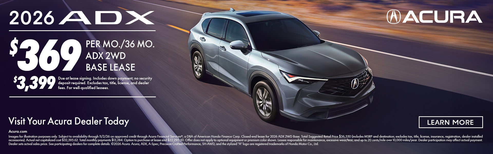 ADX $369 Lease